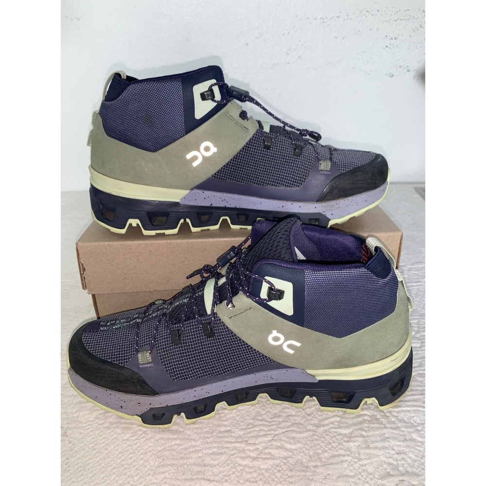 On Cloudtrax Hiking Boots Womens 8.5 Reseda Lavender Purple 53.99053 Trail Shoes
